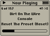 Now Playing: Console, Reset The Preset, Dirt On The Wire