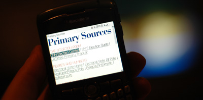 Primary Sources. Linkliste anl&auml;sslich der US-Pr&auml;sidentschaftswahlen 2008