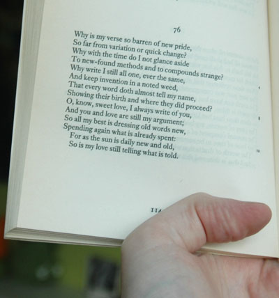 William Shakespeare, Sonnet 76