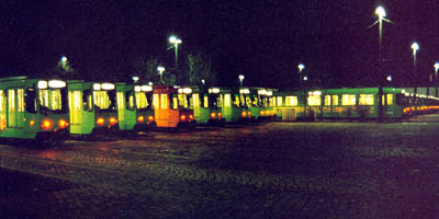 Das &uuml;stra-Stra&szlig;enbahn-Depot Glocksee in Hannover